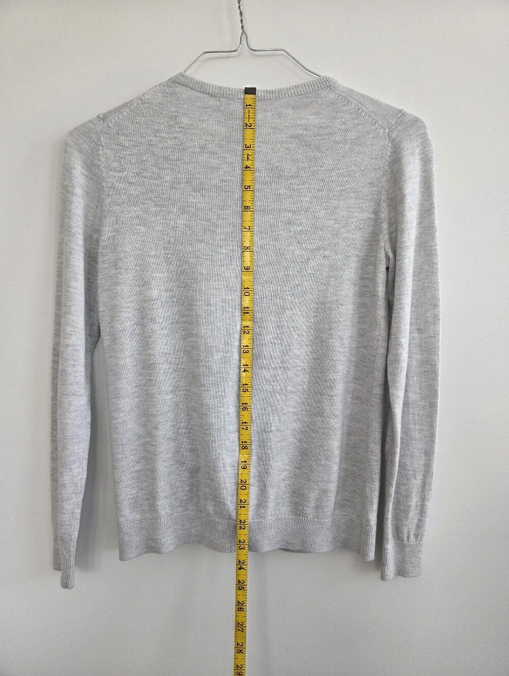 Old Navy Heather Light Gray Button-Front Cardigan, sz S - Picture 6 of 6